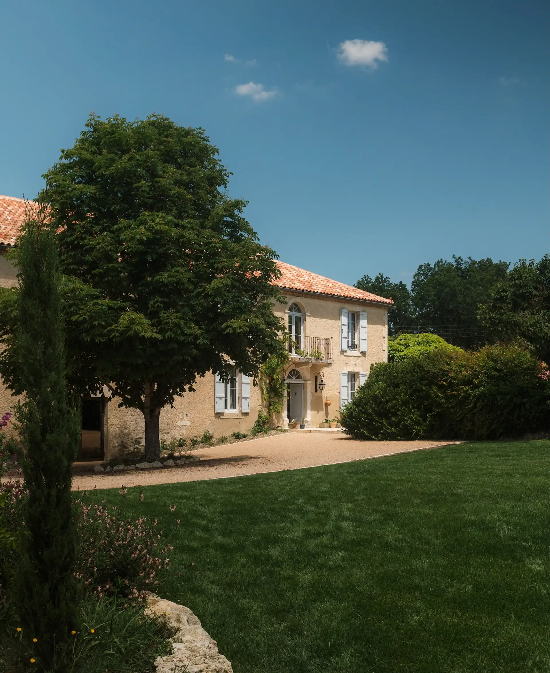 Provencal chateau hamlet in rural France