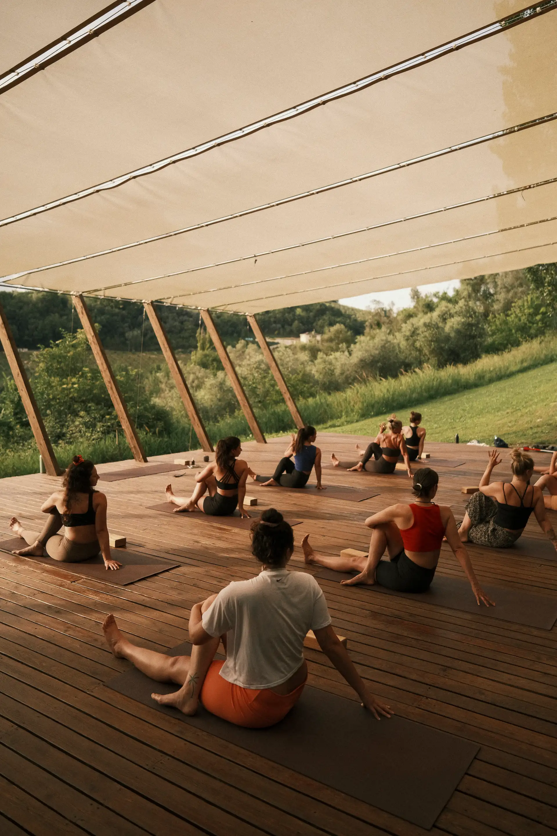 Luxury yoga retreat villa in the rolling hills of Umbria, Italy