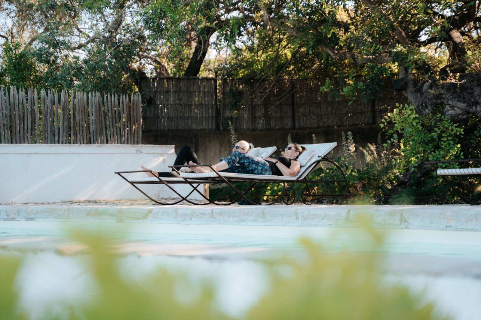 Open-air yoga shala in the Algarve