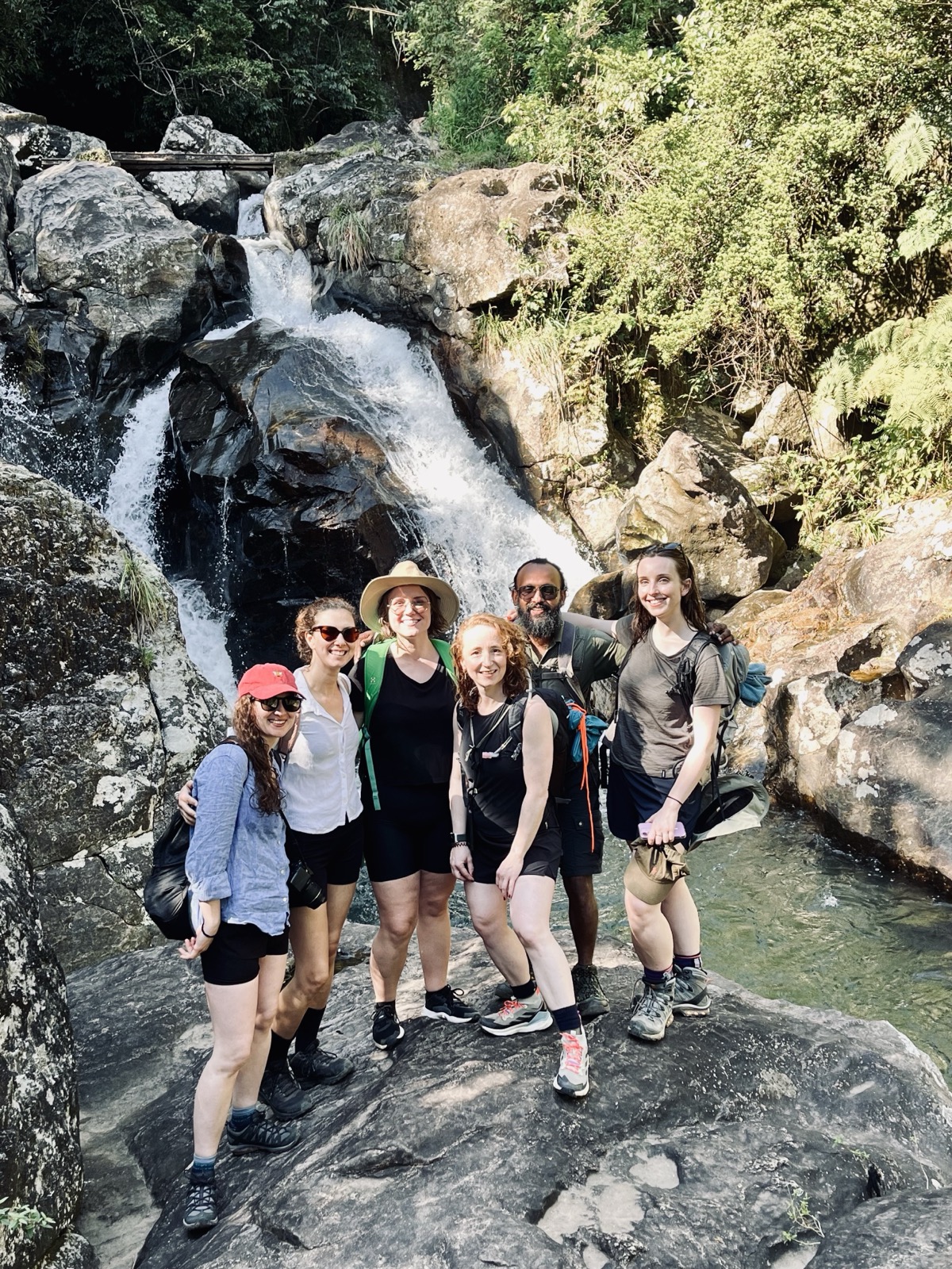 Relaxing by the pool with mountain views