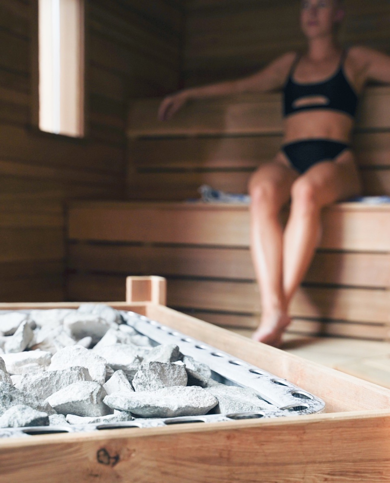 Outdoor swimming in heated lido