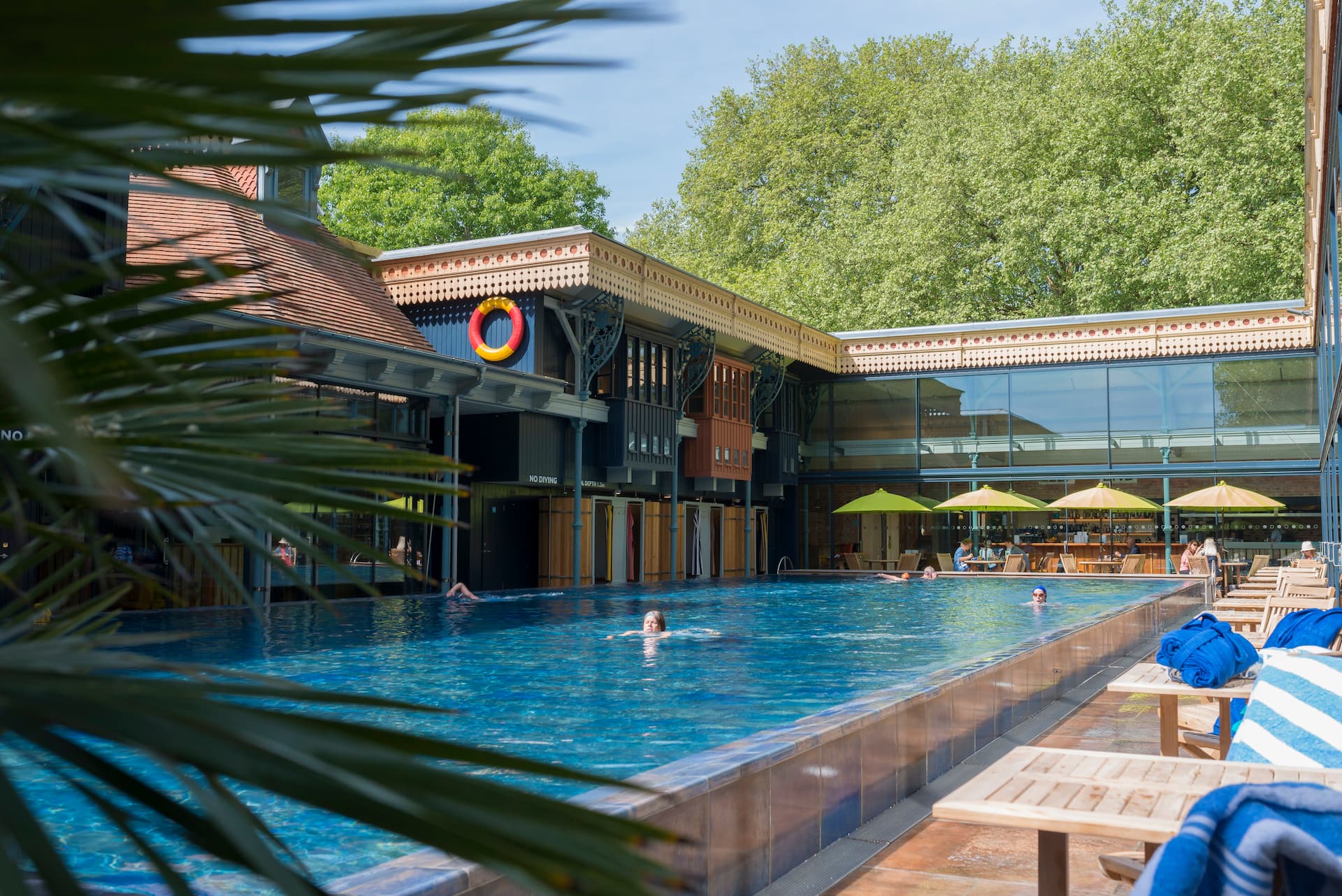 Yoga and spa day at the historic Thames Lido pool